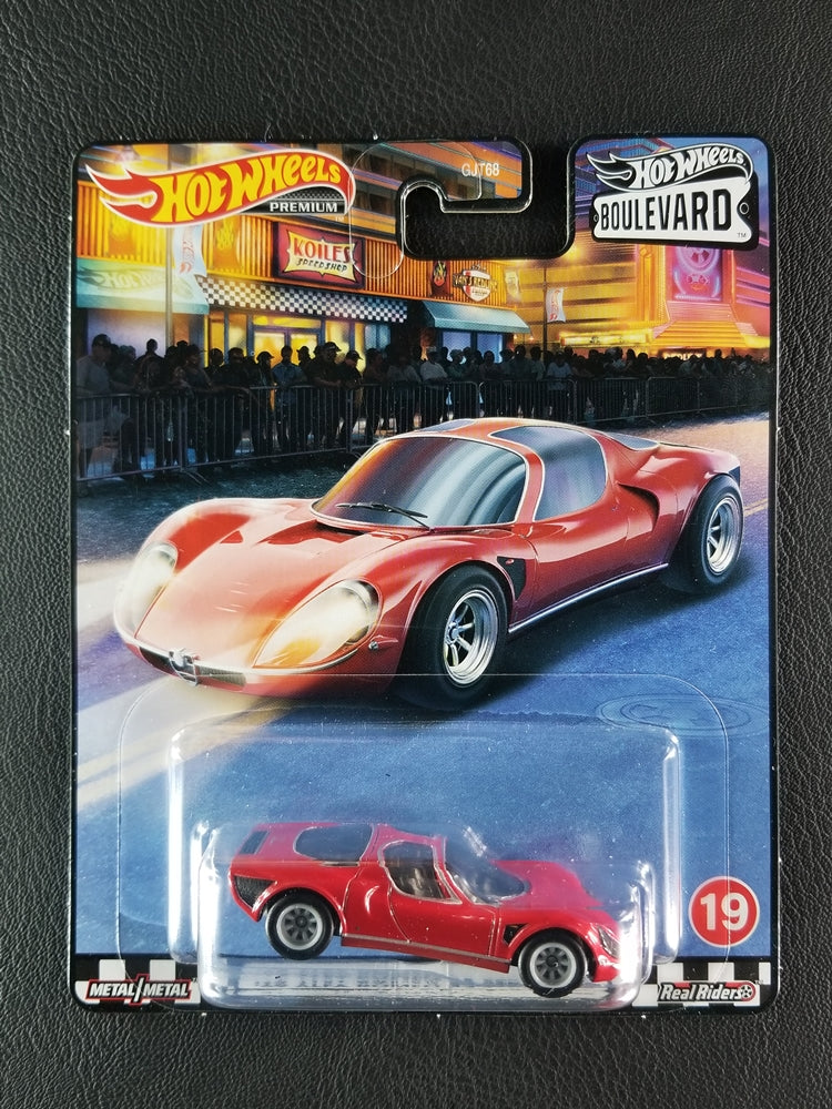 Hot Wheels Premium - '69 Alfa Romeo 33 Stradale (Red) [19/20 - Hot Wheels Boulevard (2020) (Mix D)