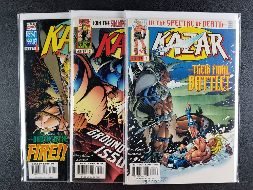 Ka-Zar [3rd Series] #1-3 Set (Marvel, 1997)