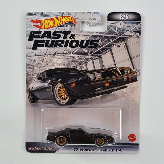 Hot Wheels Premium Real Riders - '77 Pontiac Firebird T/A (Black)