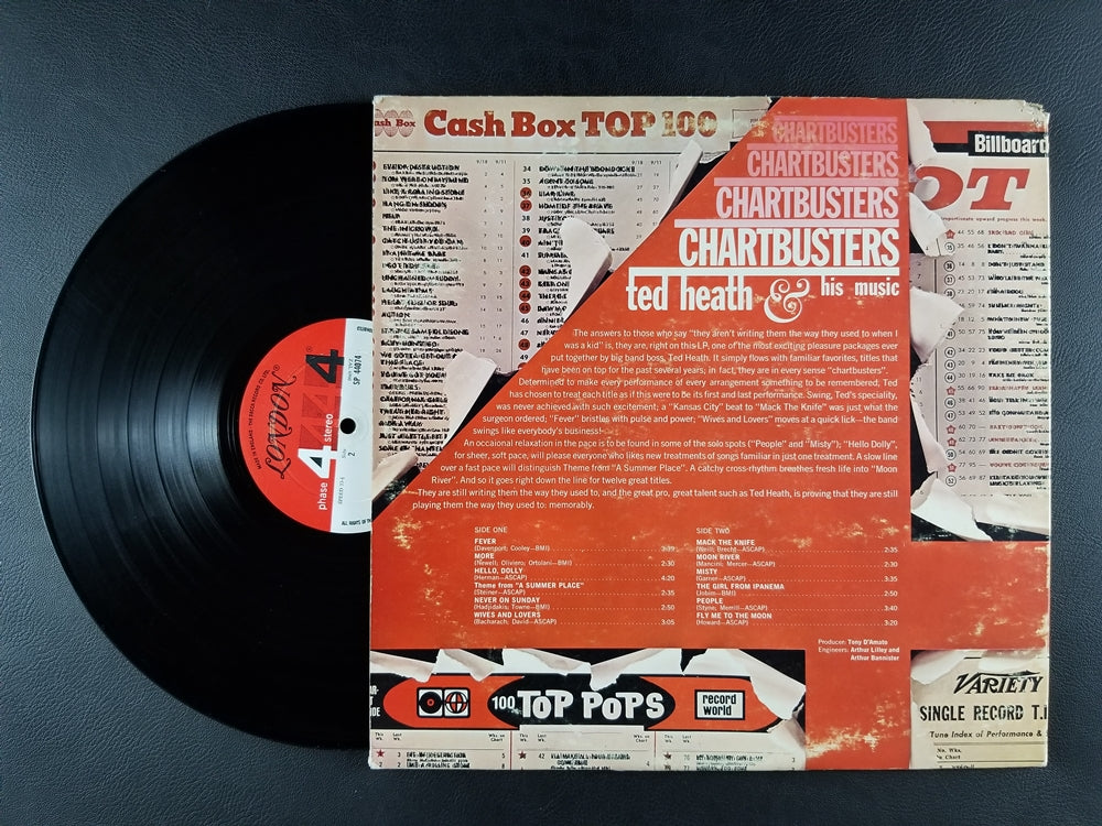 Ted Heath & His Music - Chartbusters (1967, LP)