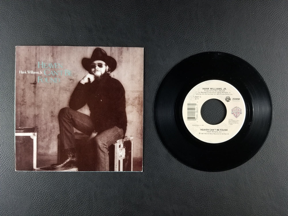 Hank Williams, Jr. - Heaven Can't Be Found (1987, 7'' Single)