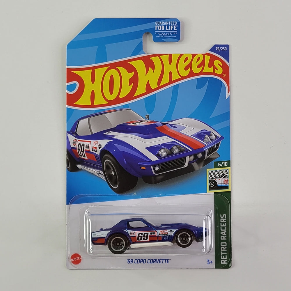 Hot Wheels - '69 COPO Corvette (Metalflake Royal Blue)