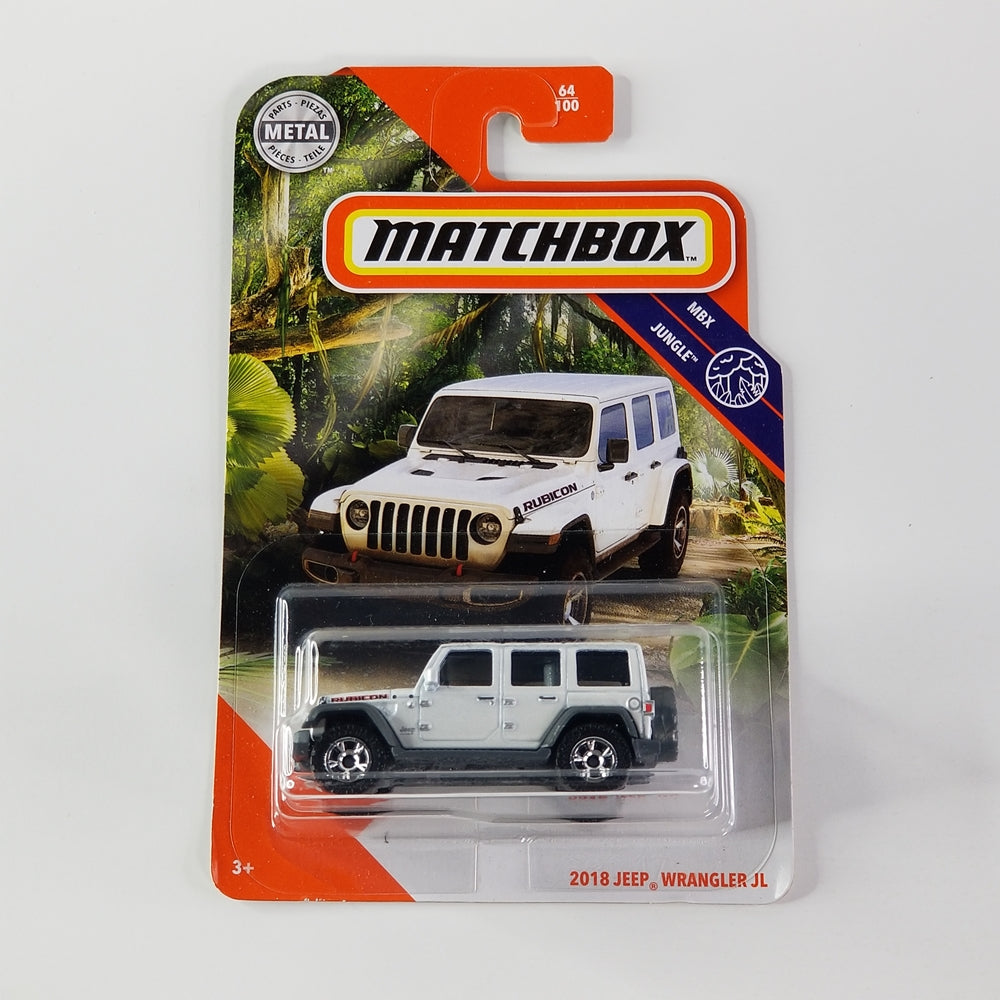 Matchbox - 2018 Jeep Wrangler JL (Metalflake White)