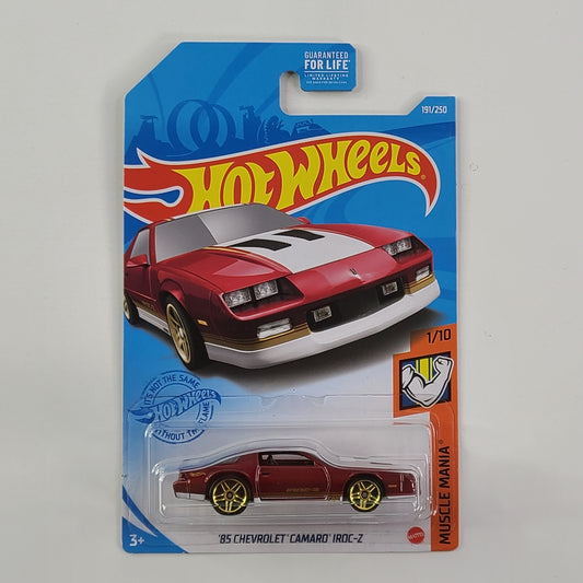 Hot Wheels - '85 Chevrolet Camaro IROC-Z (Metalflake Red)