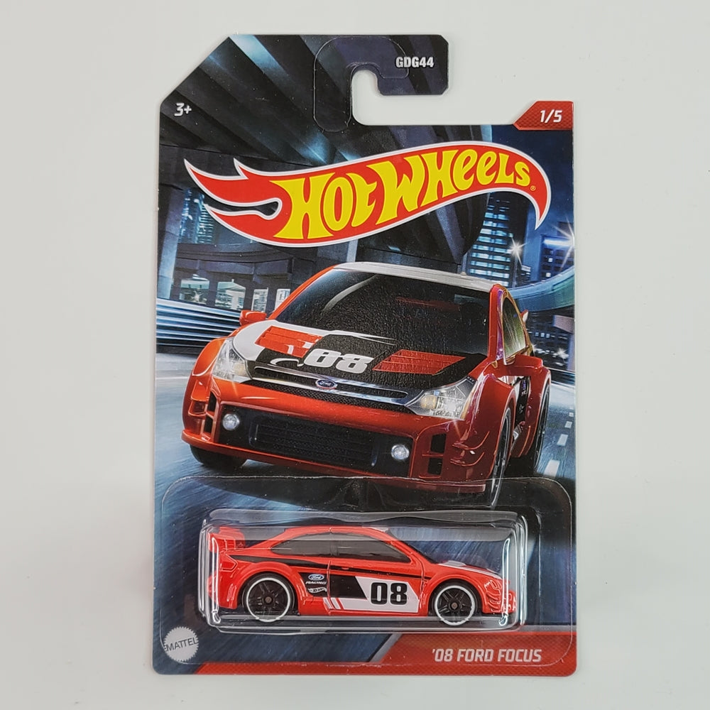 Hot Wheels - '08 Ford Focus (Red) [Cult Racers Series (2021) - 1/5] [Walmart Exclusive]