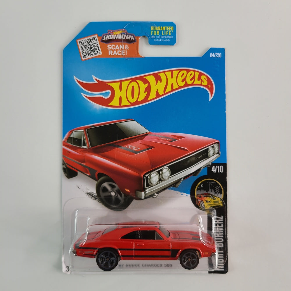 Hot Wheels - '69 Dodge Charger 500 (Red) [Night Burnerz Mini Collection (2018) - 4/10]