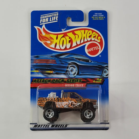 Hot Wheels - Nissan Truck (Metalflake Brown) [Attack Pack Series (2000) - 1/4]