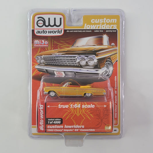 Auto World - 1962 Chevy Impala SS Convertible (Yellow) [Limited Edition - 1 of 4800] [MiJo Exclusive]