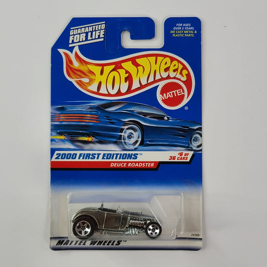 Hot Wheels - Deuce Roadster (Unpainted/Metal) [2000 First Editions - 6/36]