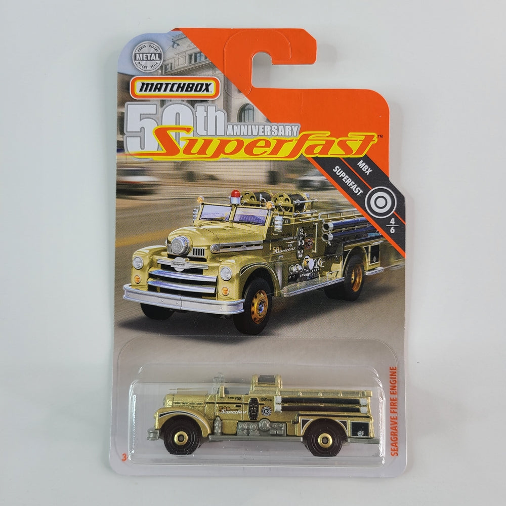 Matchbox - Seagrave Fire Engine (Gold) [50th Anniversary Superfast (2019) - 4/6]