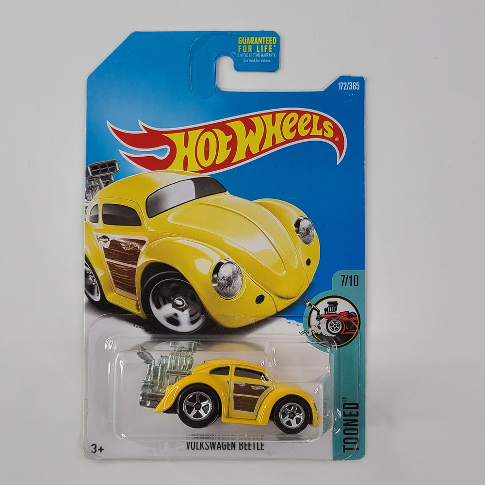 Hot Wheels - Volkswagen Beetle (Yellow) [Tooned Mini Collection (2017) - 7/10]