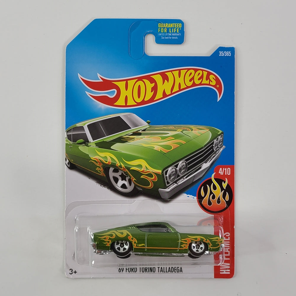 Hot Wheels - '69 Ford Torino Talladega (Metalflake Green)