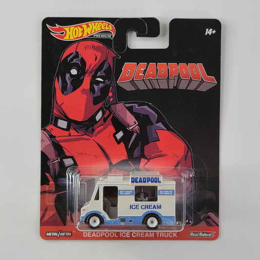 Hot Wheels Premium - Deadpool Ice Cream Truck (White)