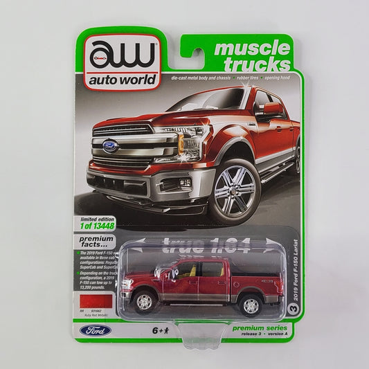 Auto World - 2019 Ford F-150 Lariat (Ruby Red Metallic) [Limited Edition 1 of 13448]