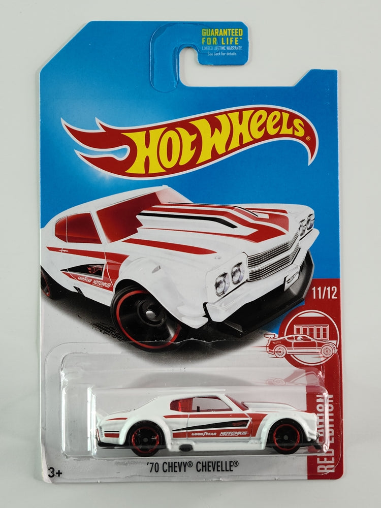 Hot Wheels - '70 Chevy Chevelle (White) [Red Edition Mini Collection (2017) - 11/12] [Target Exclusive]