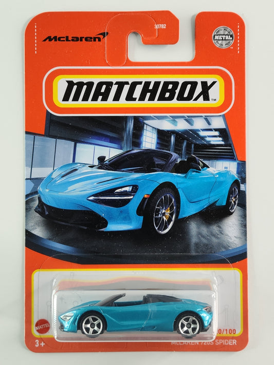 Matchbox - McLaren 720S Spider (Metalflake Belize Blue)