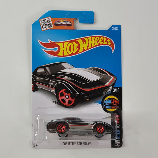 Hot Wheels - Corvette Stingray (Black) [HW Mild to Wild Series (2016) - 3/10]