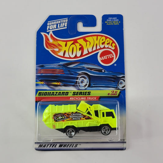 Hot Wheels - Recycling Truck (Bright Yellow)