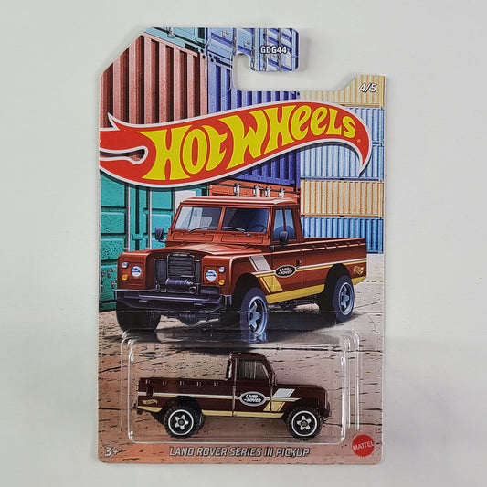 Hot Wheels - Land Rover Series III Pickup (Metalflake Dark Maroon)