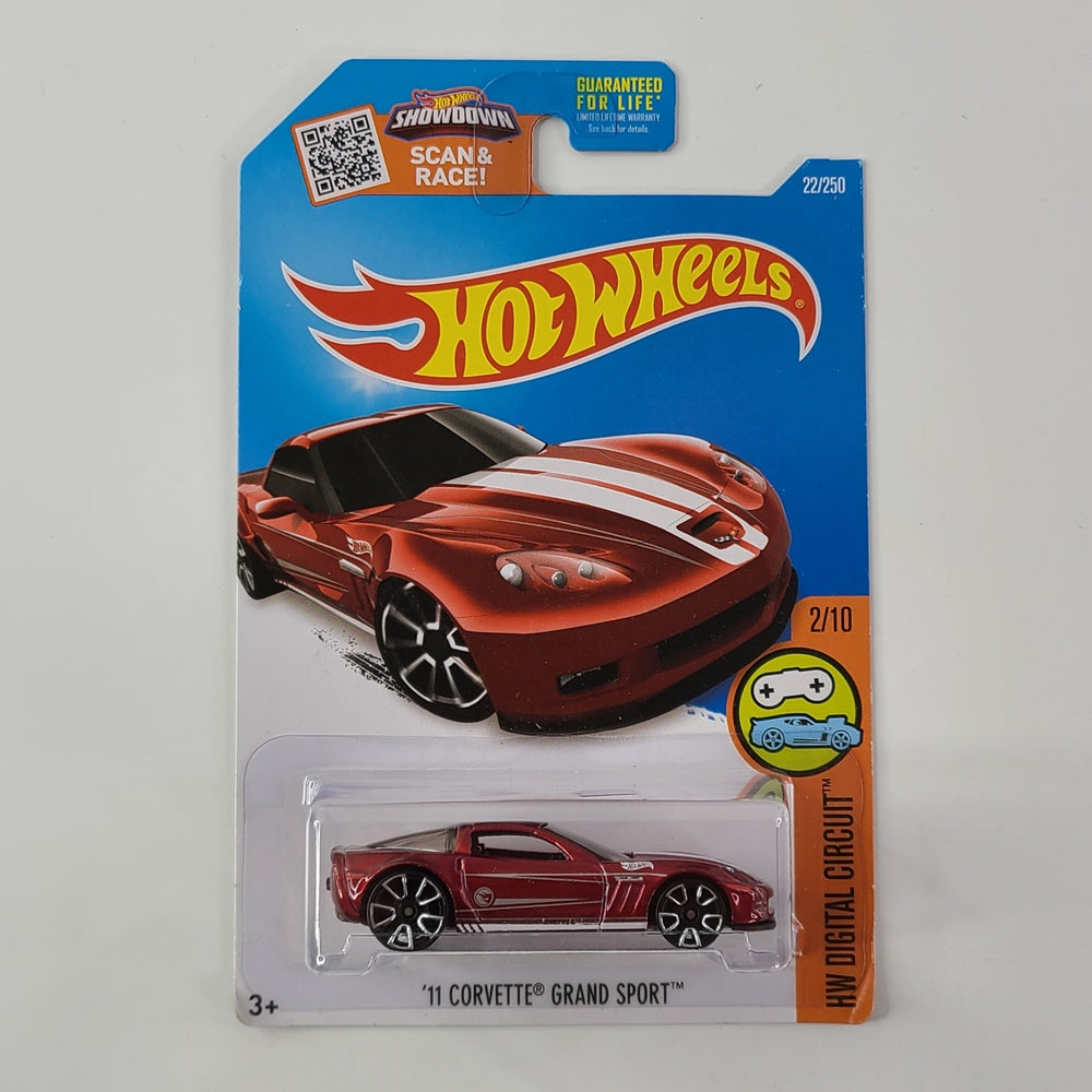 Hot Wheels - '11 Corvette Grand Sport (Micro Apple Red) [Treasure Hunt]