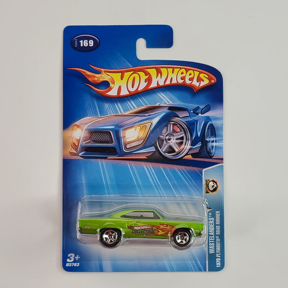 Hot Wheels - 1970 Plymouth Roadrunner (1998) - (Metallic Green) [Wastelanders Series (2004) - 2/10]