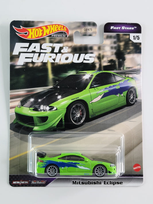 Hot Wheels Premium - Mitsubishi Eclipse (Neon Green) [Fast & Furious: Fast Stars (2021) - 1/5]