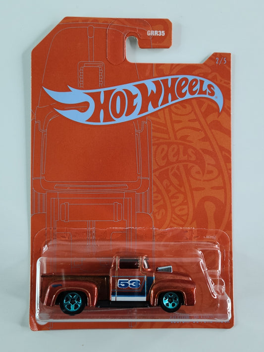 Hot Wheels - Custom '56 Ford Truck (Metalflake Orange)