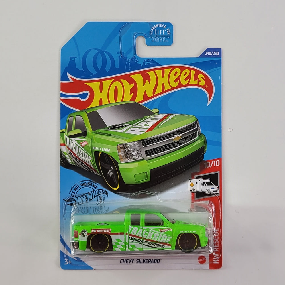 Hot Wheels - Chevy Silverado (Light Green) [Treasure Hunt]