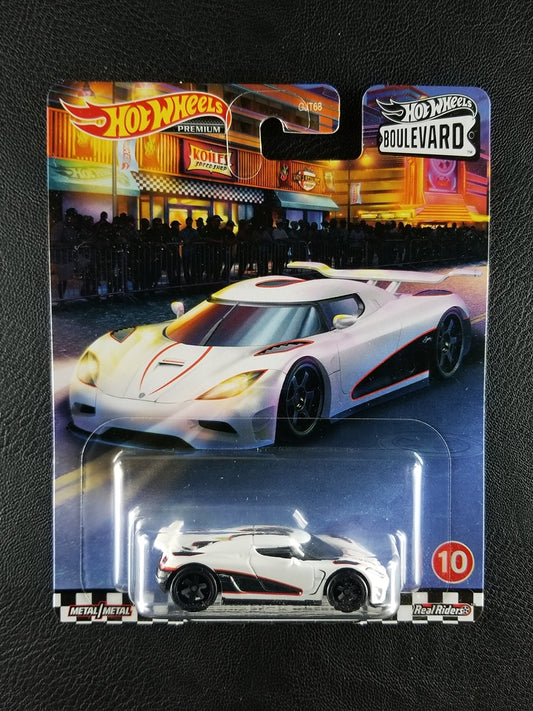 Hot Wheels Premium - Koenigsegg Agera (White) [10/20 - Hot Wheels Boulevard (2020) (Mix B)]