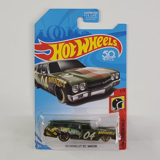 Hot Wheels - '70 Chevelle SS Wagon (Metalflake Olive Green)