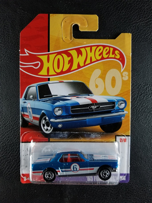 Hot Wheels - '65 Ford Mustang Hardtop (Blue) [2/8 - 2019 HW Throwback]