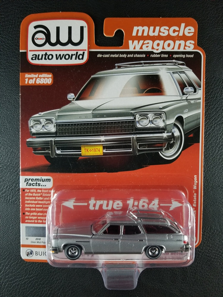 Auto World - 1975 Buick Estate Wagon (Silver Mist Poly) [Limited Edition 1 of 6800]