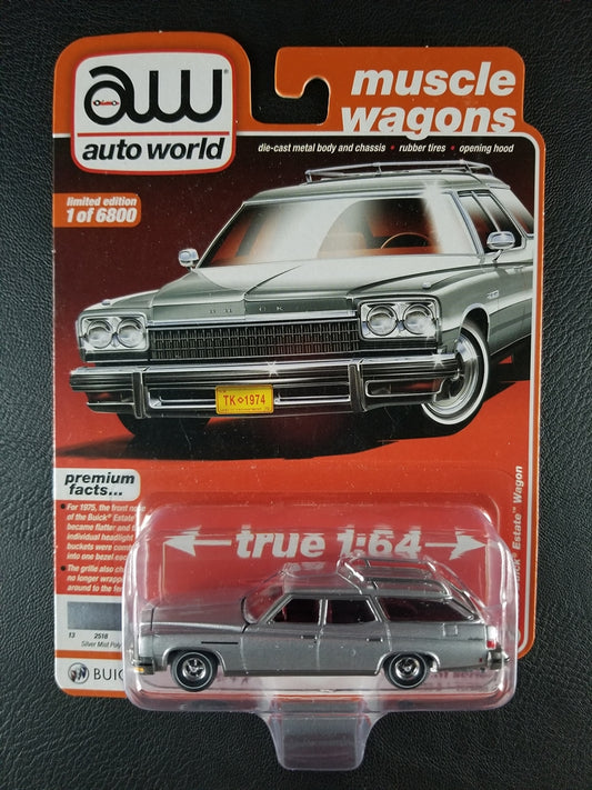 Auto World - 1975 Buick Estate Wagon (Silver Mist Poly) [Limited Edition 1 of 6800]