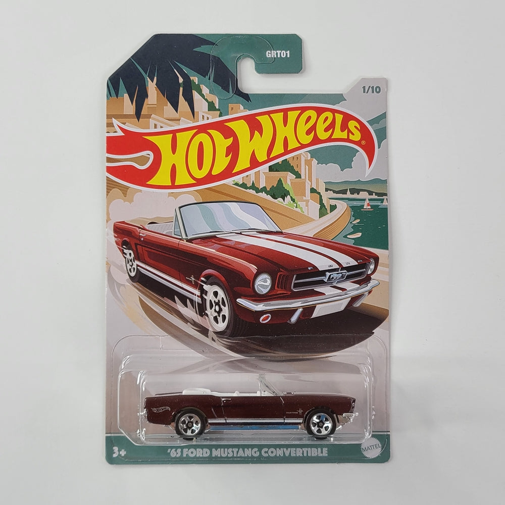 Hot Wheels - '65 Ford Mustang Convertible (Metalflake Maroon) [Convertibles Series - 1/10] [Walmart Exclusive]