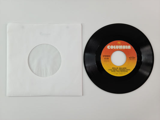 Willie Nelson - Last Thing I Needed First Thing This Morning / Old Fords and a Natural Stone (1982, 7'' Single)