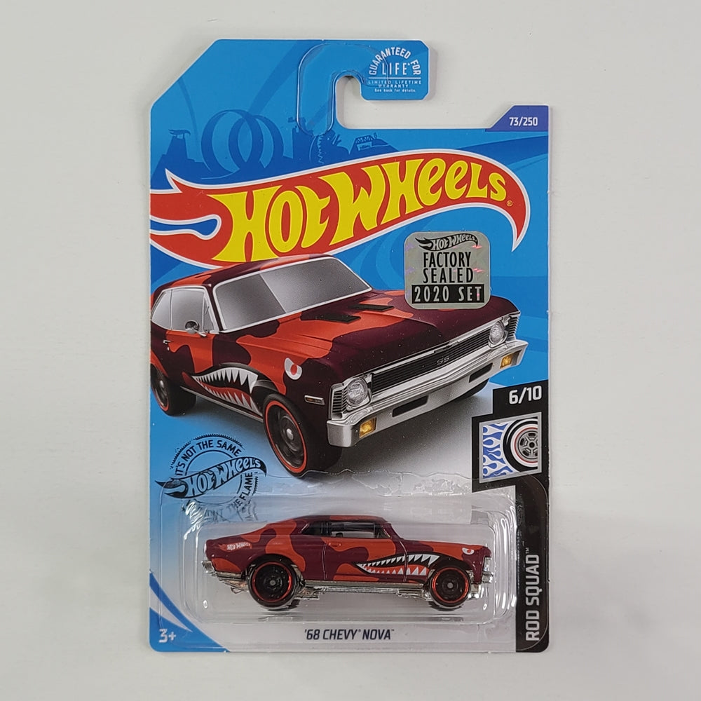 Hot Wheels - '68 Chevy Nova (Red) [Factory Sealed 2020 Set]