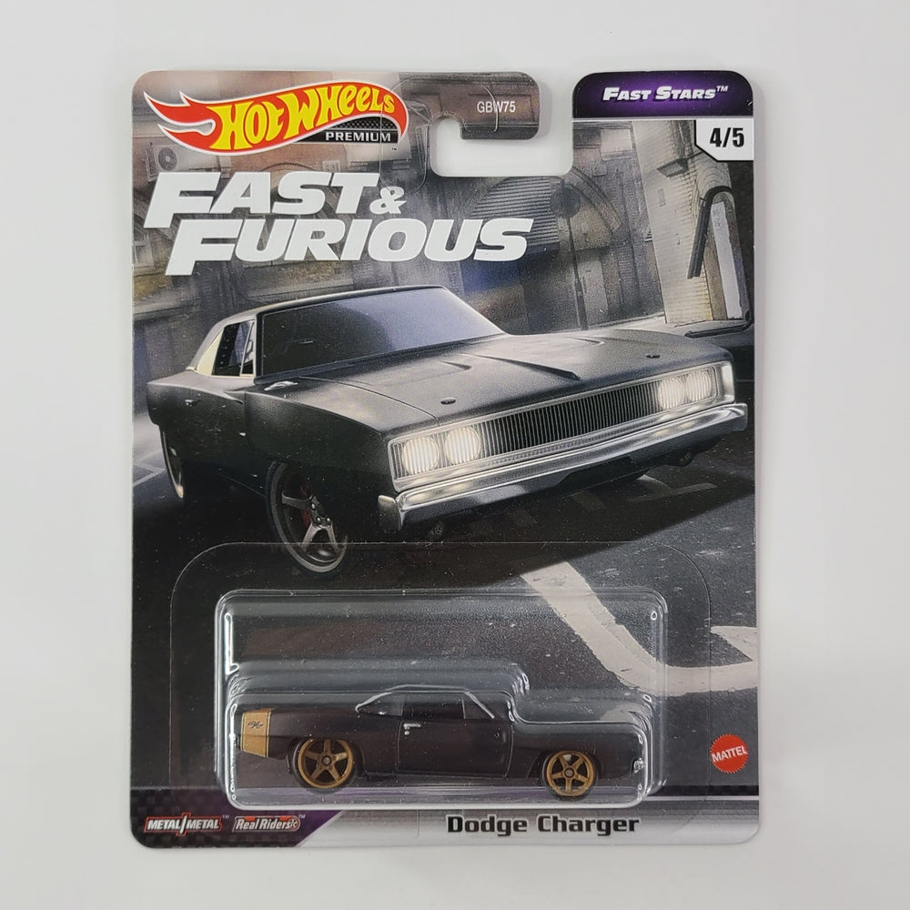 Hot Wheels Premium - Dodge Charger (Black)