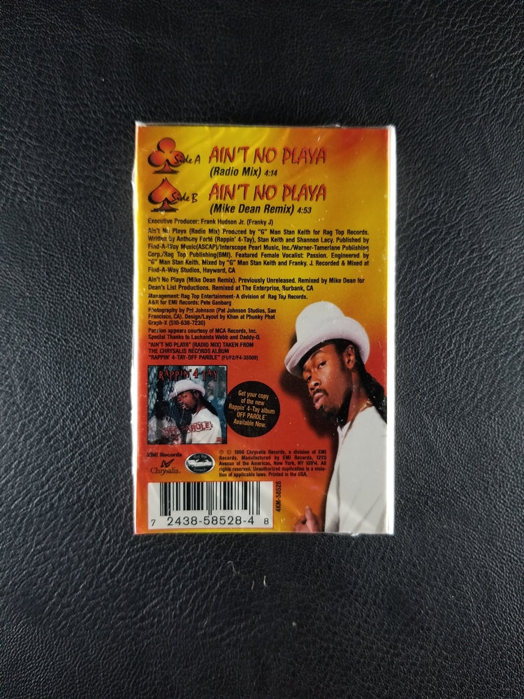Rappin 4-Tay - Ain't No Playa (1996, Cassette Single) [SEALED]