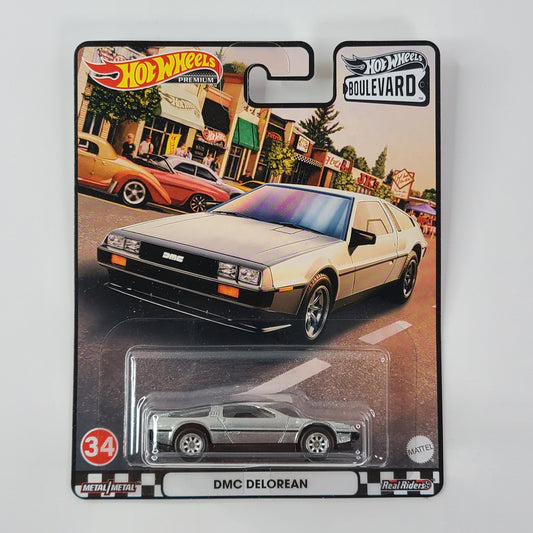 Hot Wheels Premium - DMC DeLorean (ZAMAC) [Hot Wheels Boulevard (2021) (Mix C) - #34]