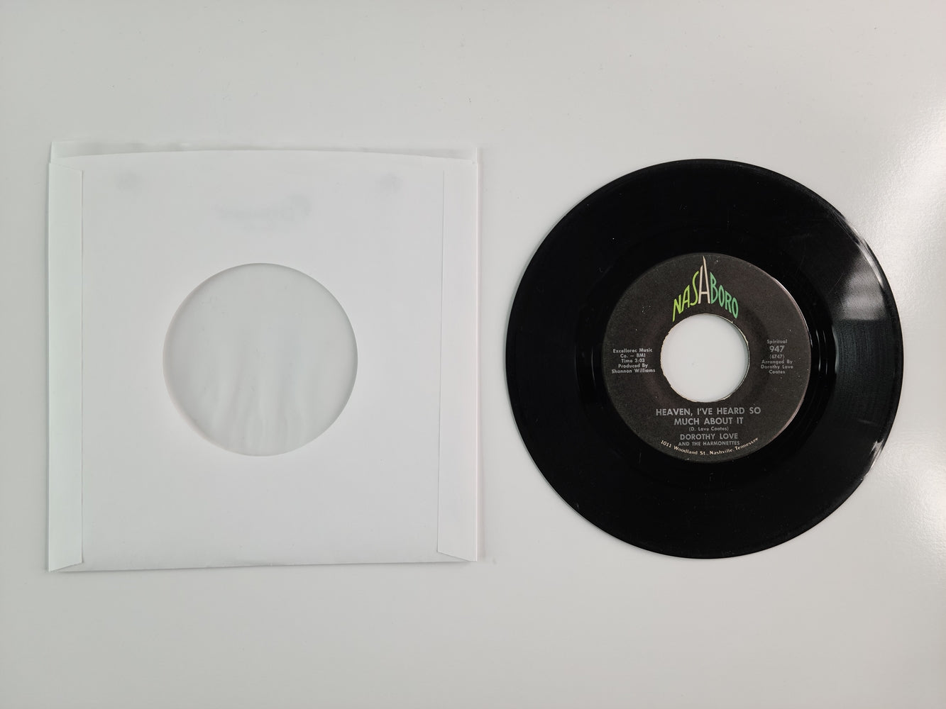 Dorothy Love and the Harmonettes - (I'm Holding On) I Won't Let Go / I've Heard So Much About It (7'' Single)