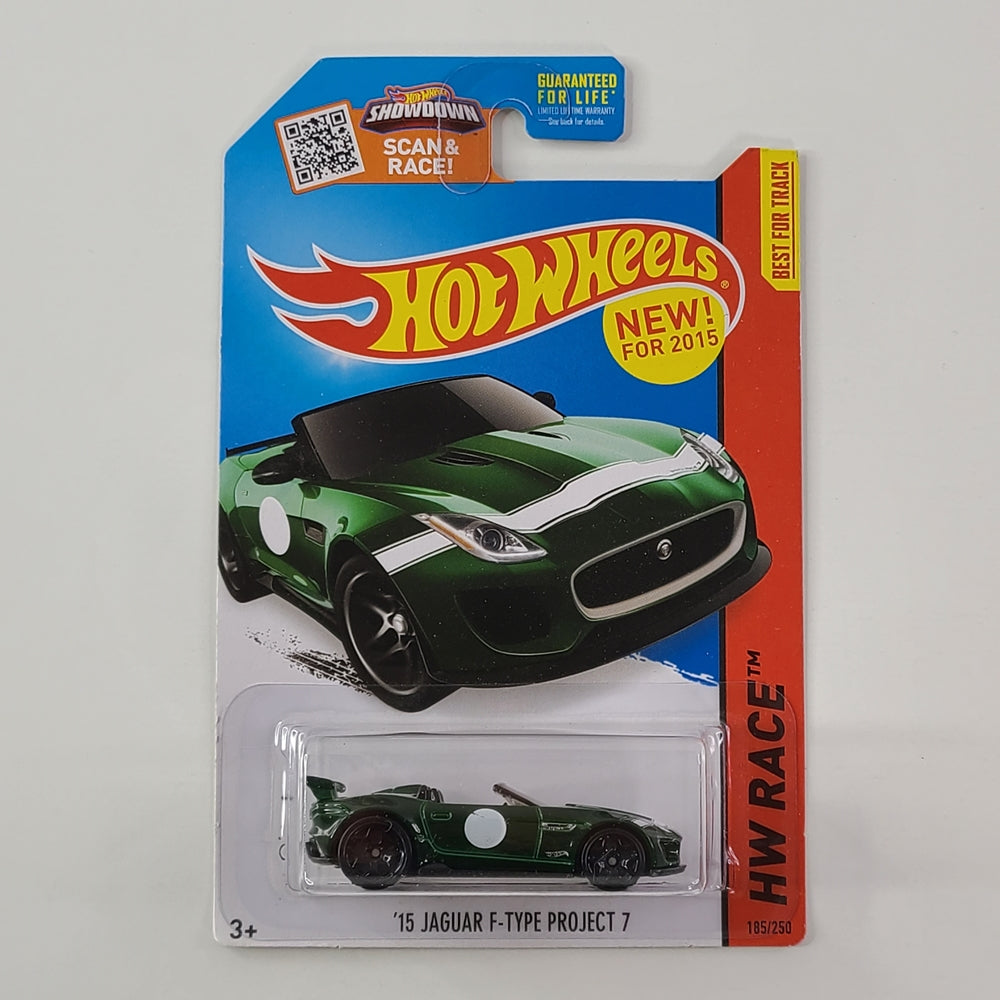 Hot Wheels - '15 Jaguar F-Type Project 7 (Dark Green) [HW Race: Track Aces (2015) - 185/250] [New for 2015]