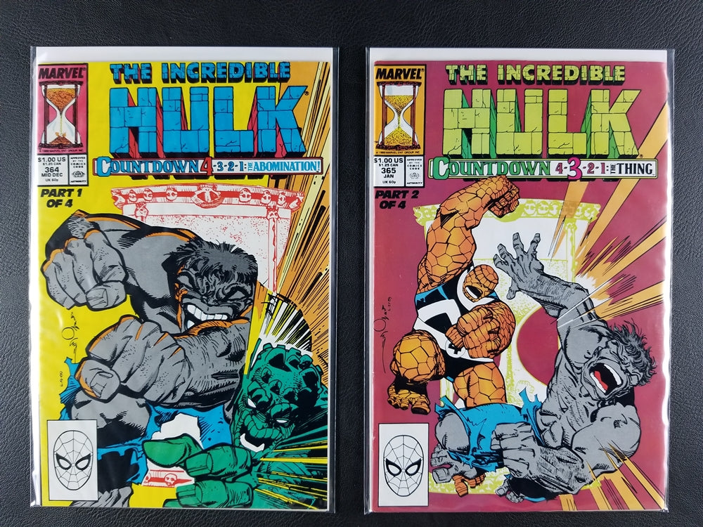 The Incredible Hulk [1st Series] #364-367 Set (Marvel, 1989-90)