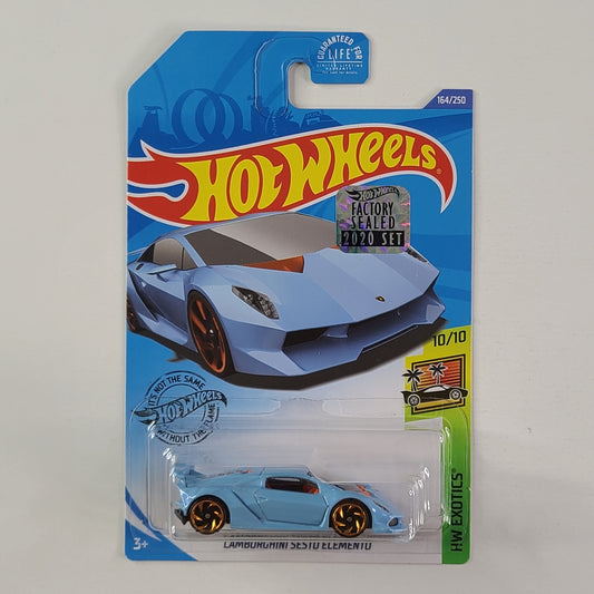 Hot Wheels - Lamborghini Sesto Elemento (Light Blue) [Factory Sealed 2020 Set]