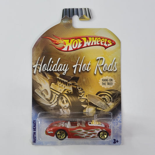 Hot Wheels - Austin Healey (Metalflake Red) [Holiday Hot Rods (2009)] [Walmart Exclusive]