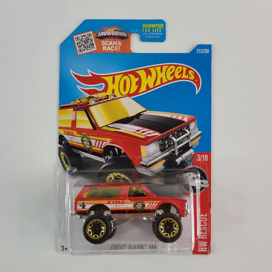 Hot Wheels - Chevy Blazer 4x4 (Red) [HW Rescue Mini Collection (2016) - 3/10]