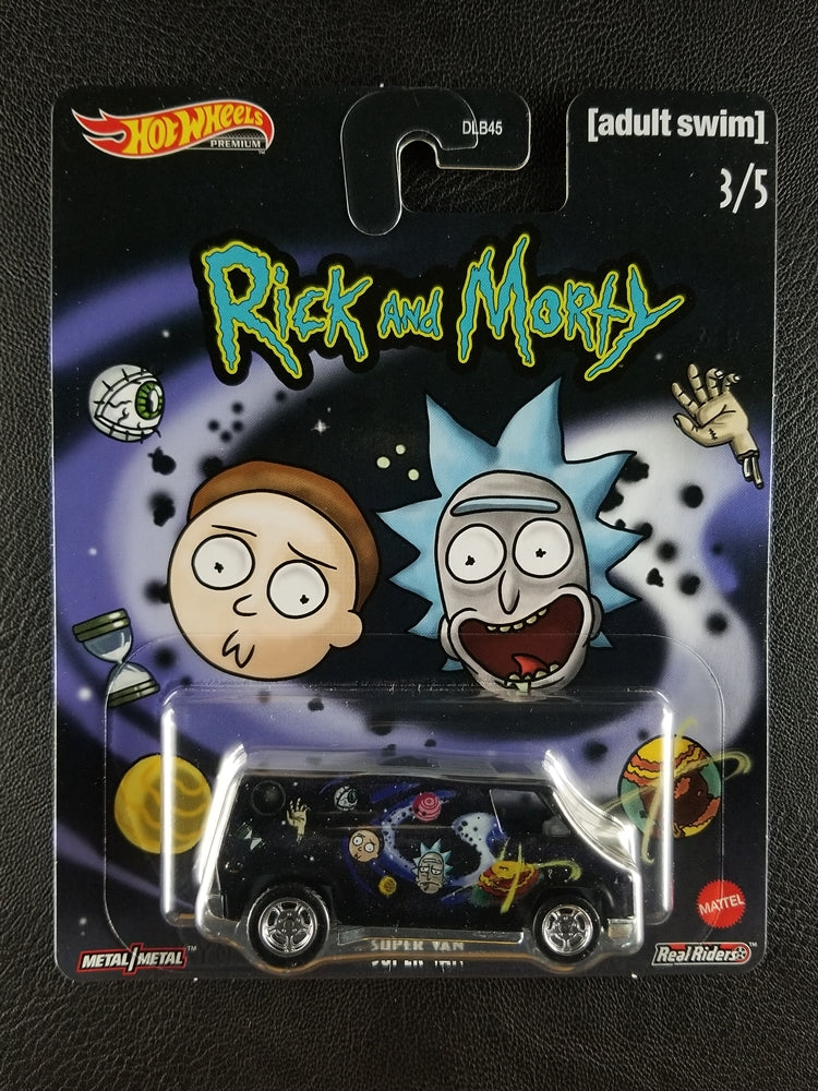 Hot Wheels Premium - Super Van (Black) [3/5 - 2020 Pop Culture: Rick and Morty]