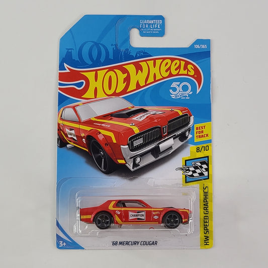 Hot Wheels - '68 Mercury Cougar (Red)