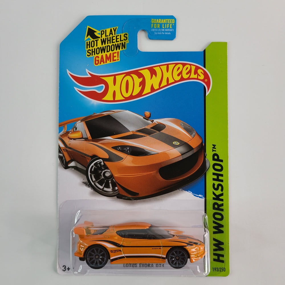 Hot Wheels - Lotus Evora GT4 (Metalflake Orange) [Kmart Collector's Day Exclusive - 9/13/14]