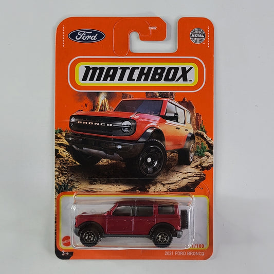 Matchbox - 2021 Ford Bronco (Metalflake Maroon)