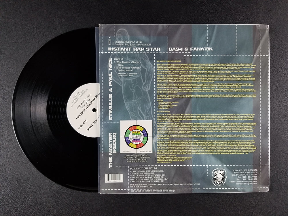 Bas-1/Stimulus - Instant Rap Star / The Master (Redux) (2002. 12'' Single)